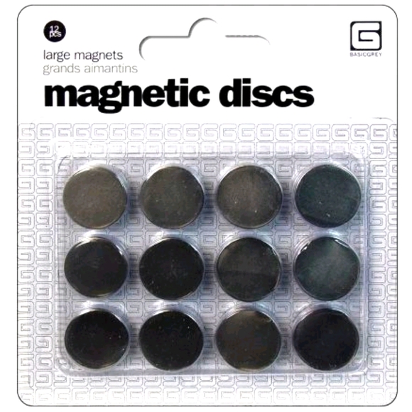 Basic Grey Large Magnets - 5 packs of 12 - Picture 1 of 3
